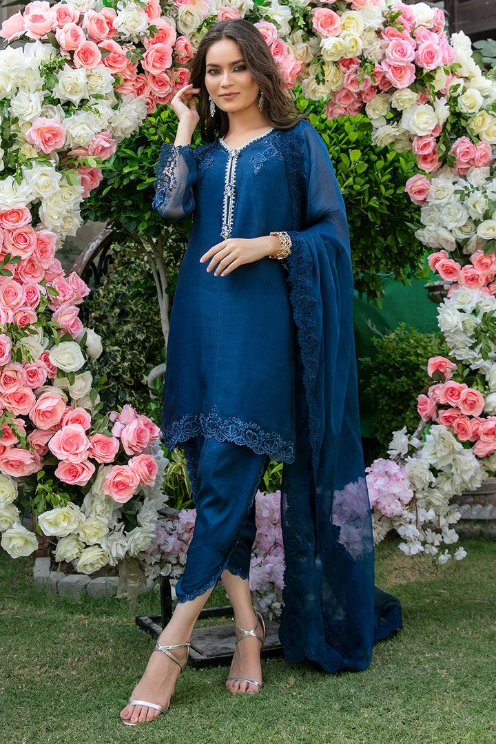 Shirt And Dupatta-Organza