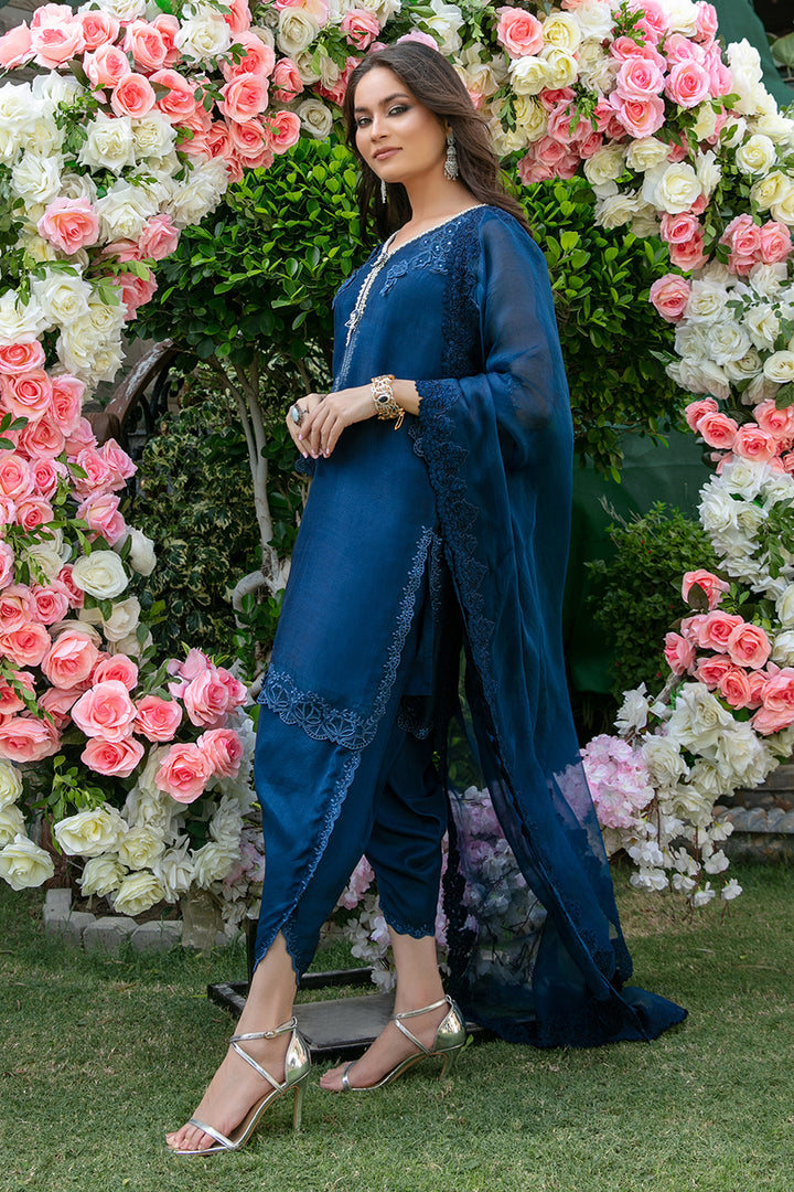 Shirt And Dupatta-Organza