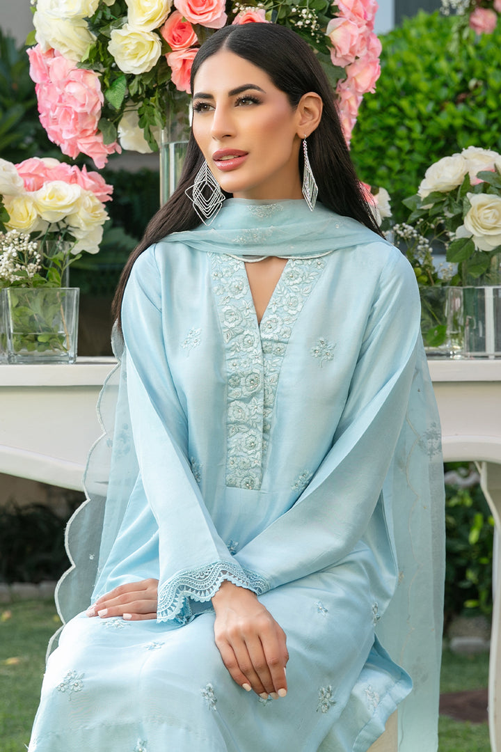 Shirt And Dupatta-Raw Silk